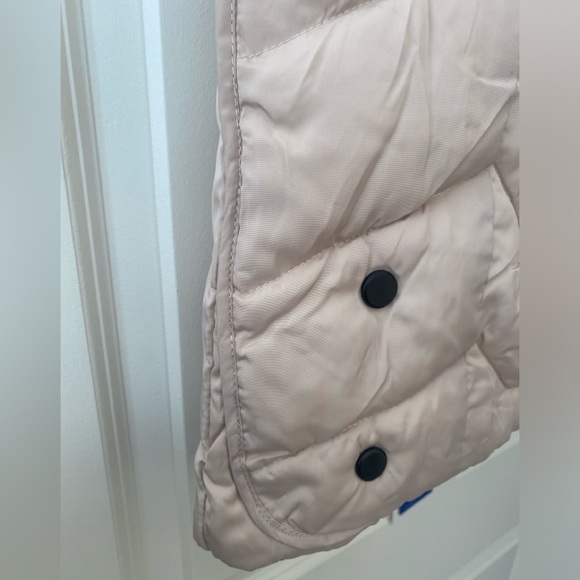 DALEF Hooded Puffer Vest Classic Design Blk Webbing Ribbon Zipper Pull Size L - Picture 7 of 12